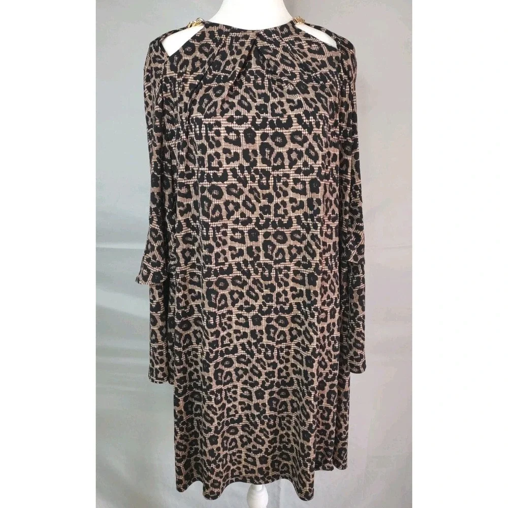 Michael Kors Animal Print  3/4‎ Sleeves Dress Size XL